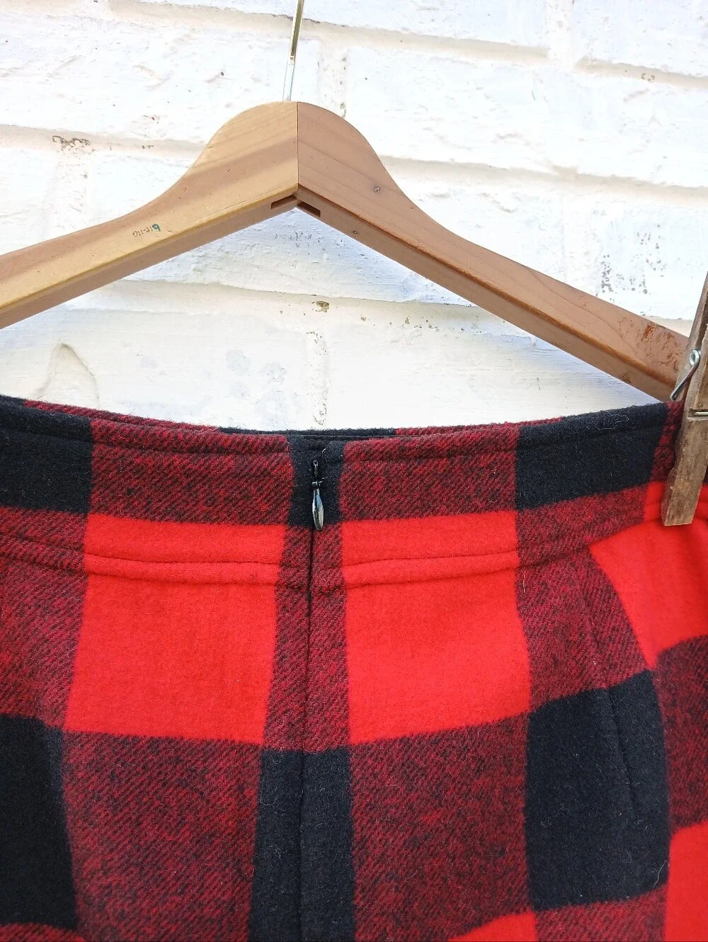 NWT $74 J.Crew Buffalo Check Plaid Skirt Mini Wool Blend
